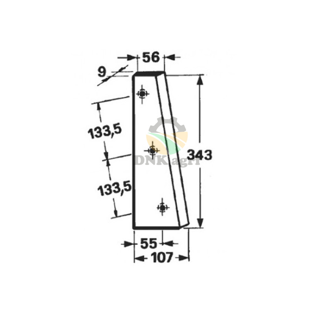 Piston knife E42088 (mobile) - part for baler John Deere 332