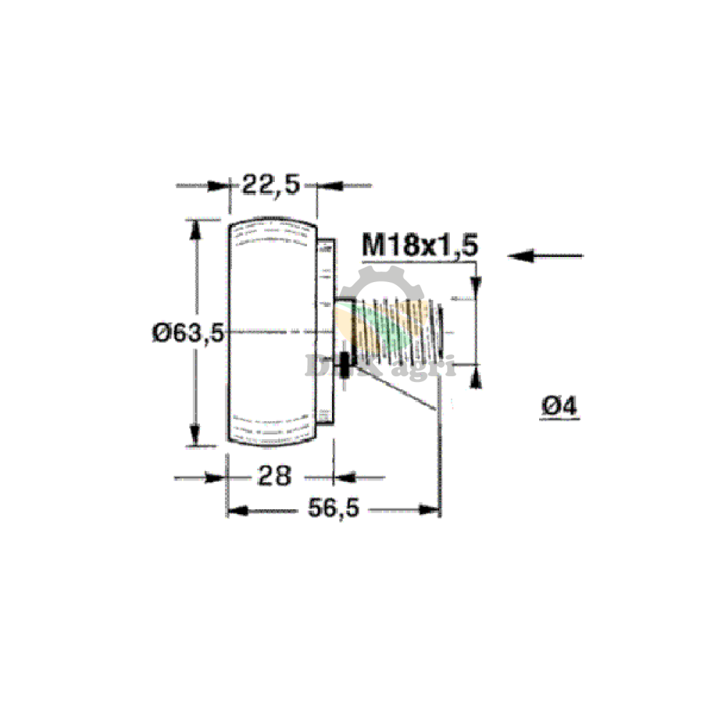 Ролик поршня 00.70.501 00.70.506 для прес-підбирача Gallignani
