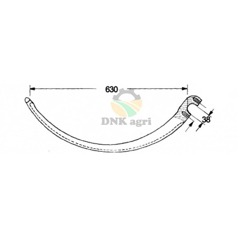 Голка 754718R1 для прес-підбирача International B46-B47