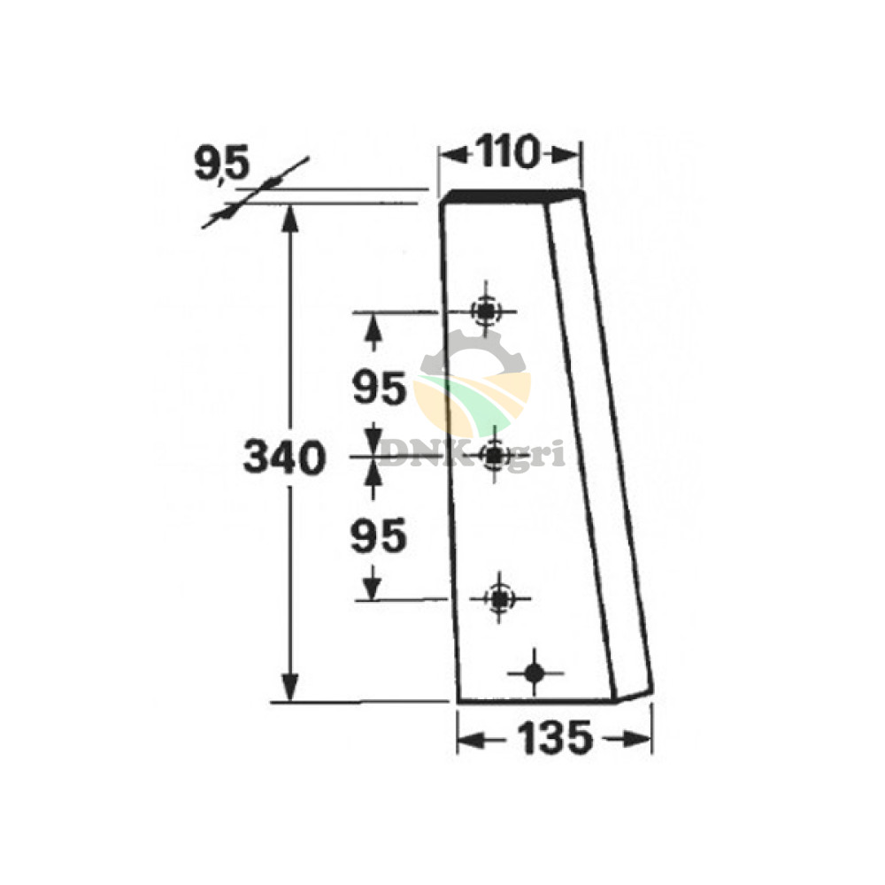 Ніж поршня 667684R2 для прес-підбирача International