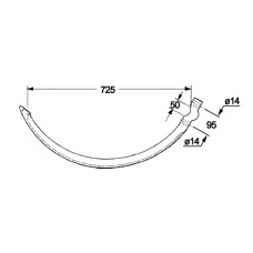 Голка для прес-підбирача New Holland 286, 134 119