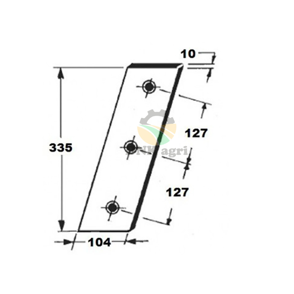 Ніж поршня CC14279 (нерухомий) для прес-підбирача John Deere 219 221 CB300