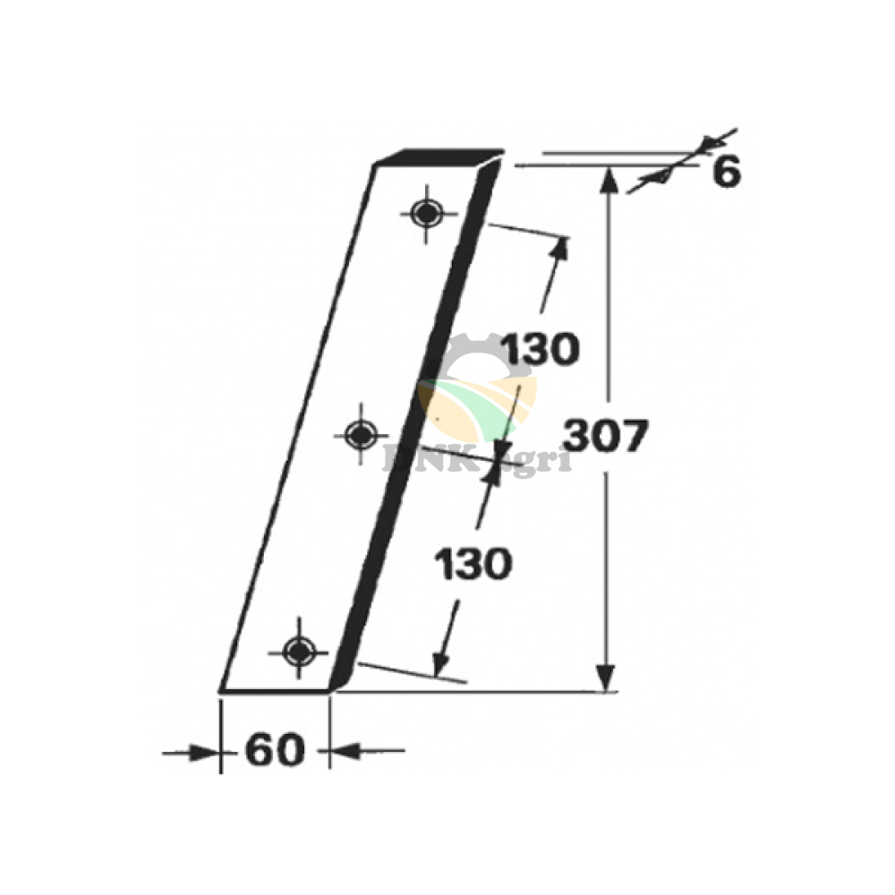 Ніж поршня 1119.03.06.01 для прес-підбирача Welger AP71