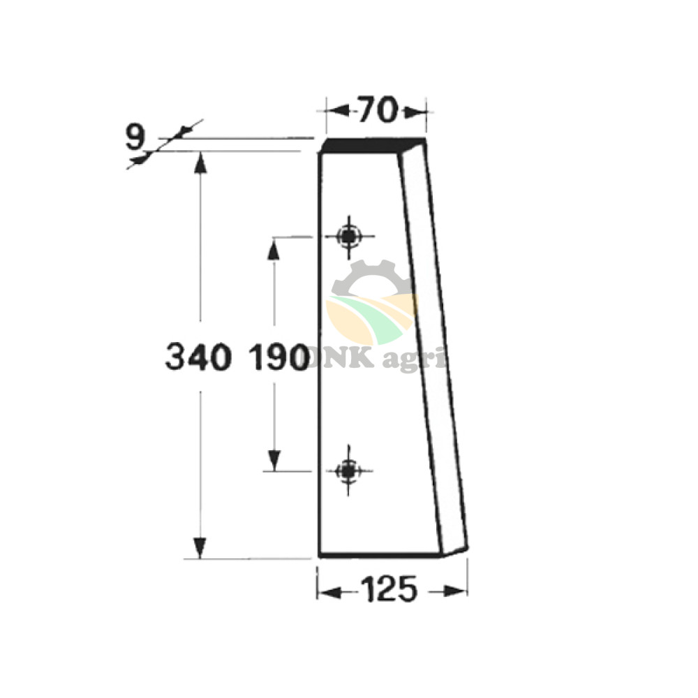 Ніж поршня 670434 для прес-підбирача International