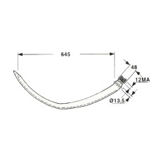 Голка 25.06.041 чавун для прес-підбирача Gallignani