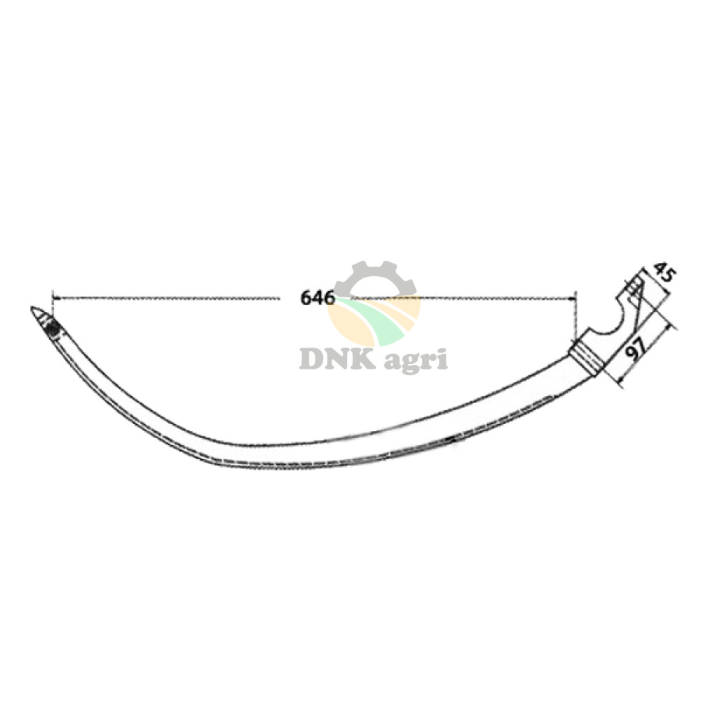 Голка 30 1.2213.070.008.01 металева для прес-підбирача Fahr-Kola Rivale
