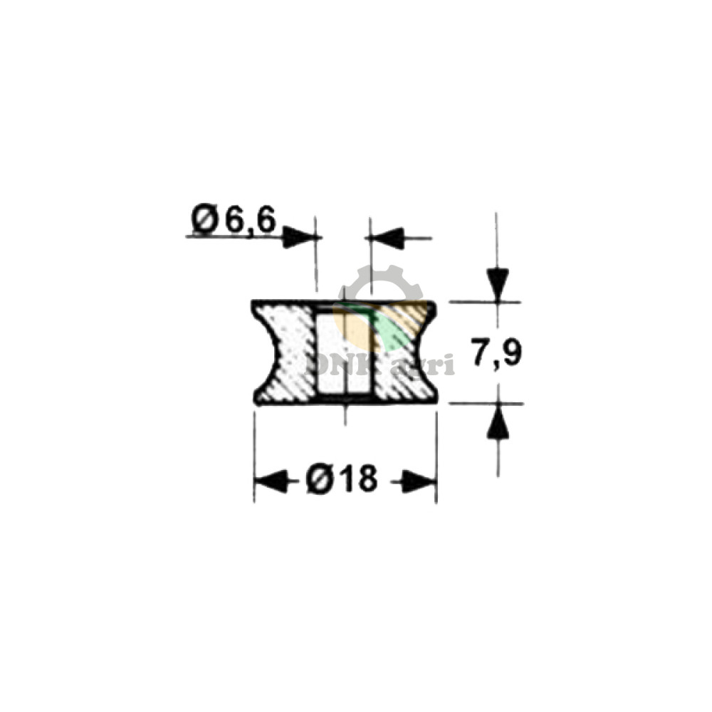 Ролик голки 001941 для прес-підбирача Claas Markant