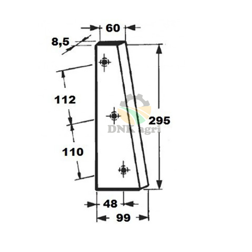 Ніж поршня CC18729 (мобільний) для прес-підбирача John Deere 330 339
