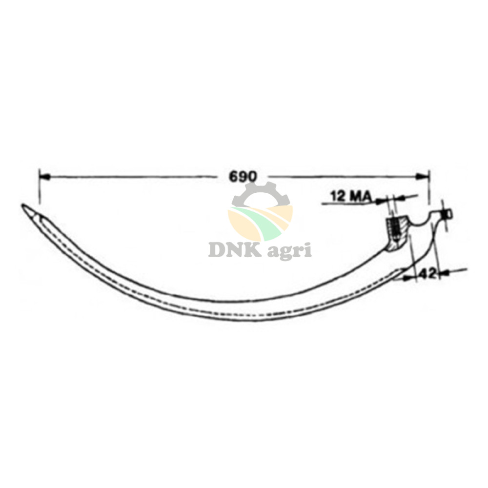 Голка AFH202537 для прес-підбирача John Deere