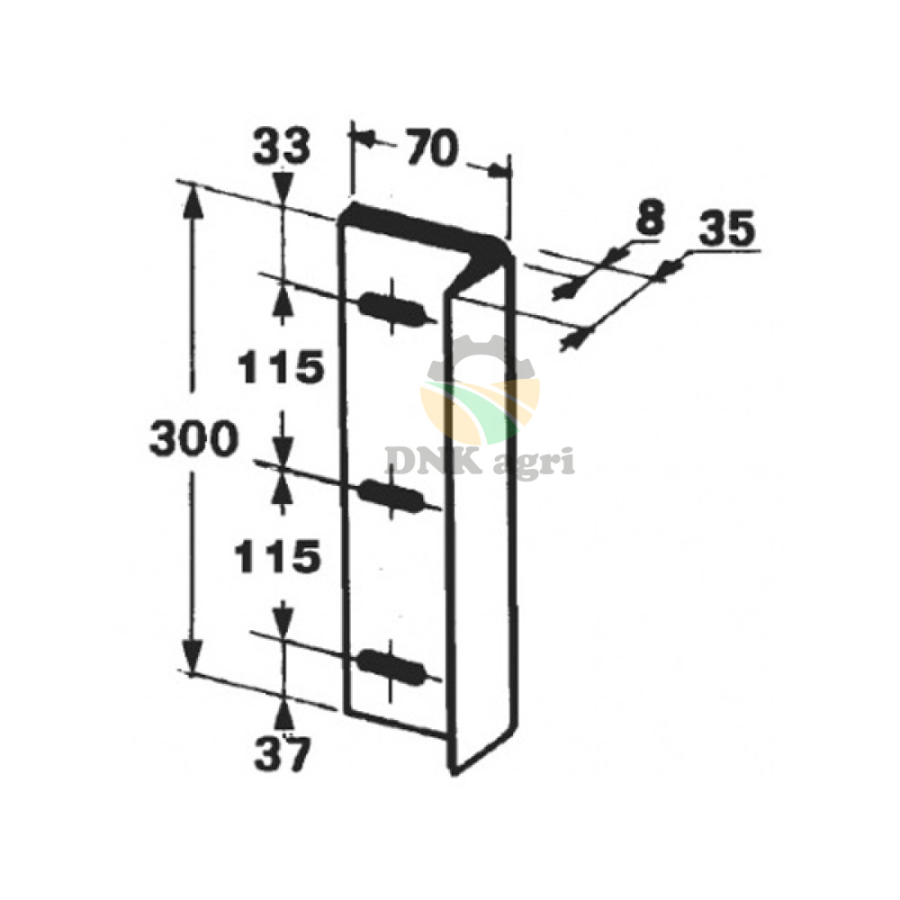 Ніж поршня 0982.25.01.00 для прес-підбирача Welger AP12