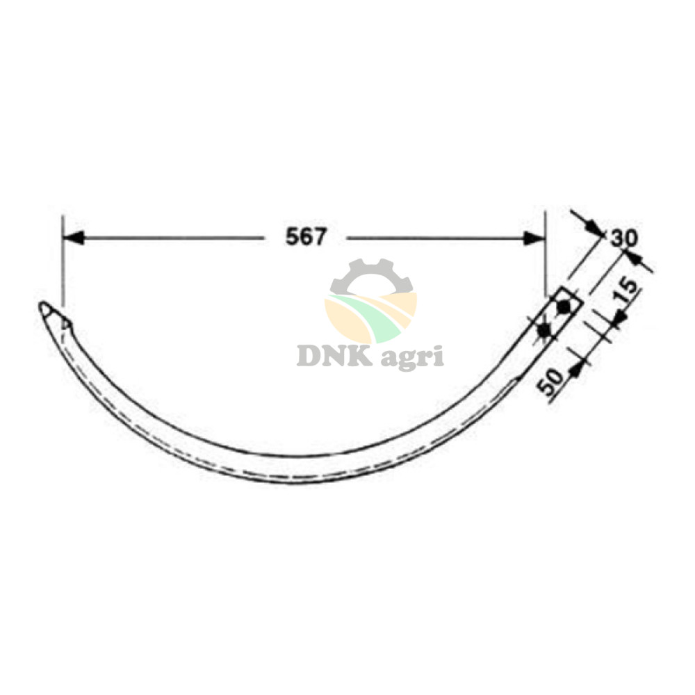 Needle for 1110.22.08.12 for Welger AP41 baler spare part