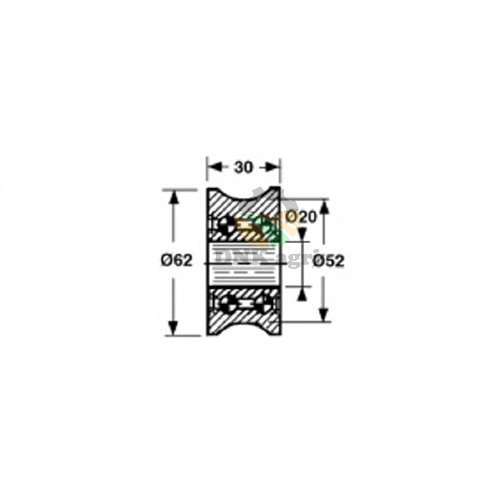 Ролик поршня 1109.17.02.01 для прес-підбирача Welger AP61