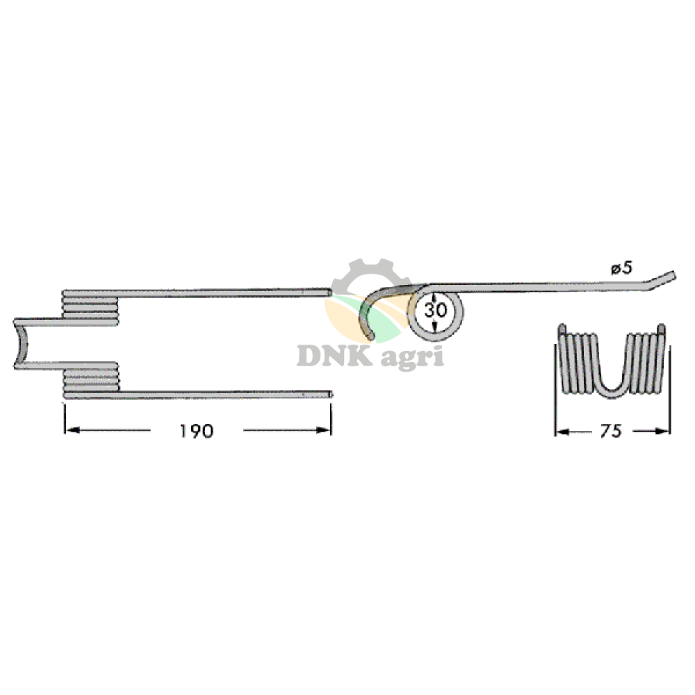 Пружини підбирача 88.76.278 для прес-підбирача Gallignani