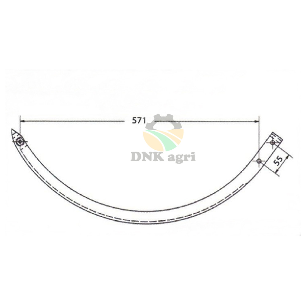 Голка 82.45.511.007.582 алюмінієва для прес-підбирача Famarol Z511