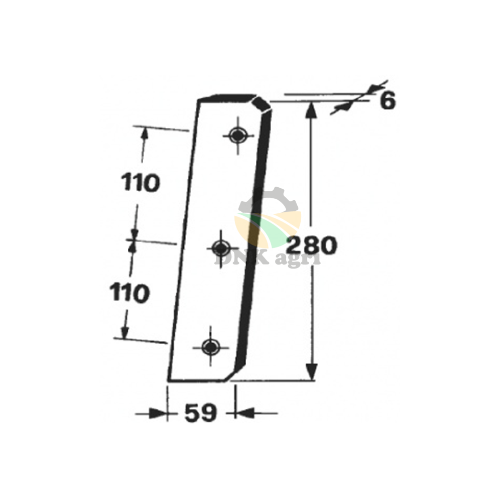 Ніж поршня 0982.20.05.00 для прес-підбирача Welger AP45