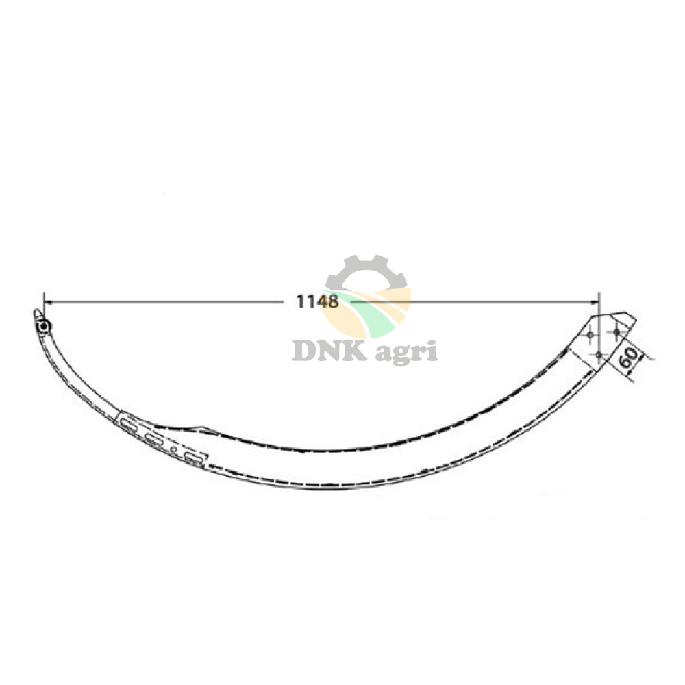 Голка 1247.22.06.01 (алюміній) для прес-підбирачів Welger D4000, D6000, D6050