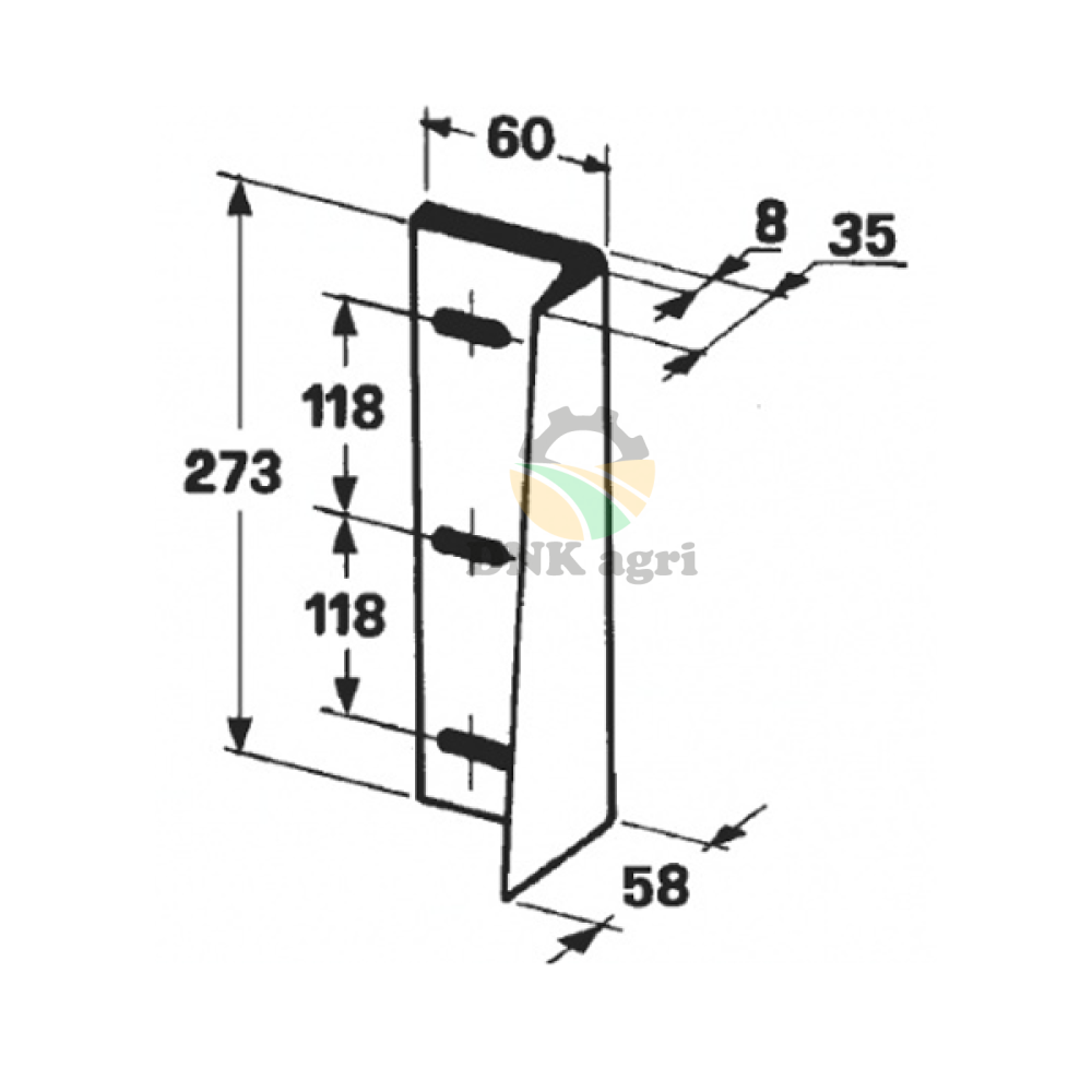 Ніж поршня 0982.25.11.00 для прес-підбирача Welger AP42