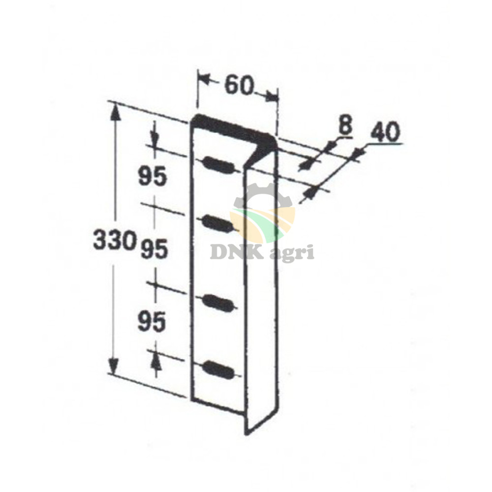 Ніж поршня 0982.25.08.00 для прес-підбирача Welger AP52