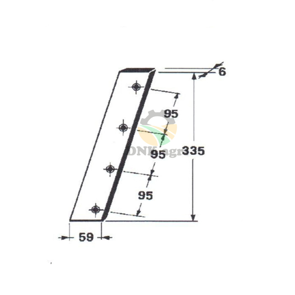 Ніж поршня 0982.20.06.00 для прес-підбирача Welger AP61