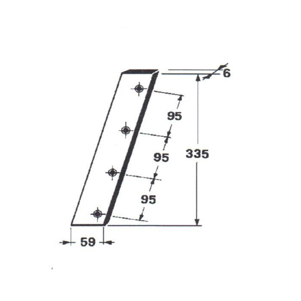 Ніж поршня, прес-підбирач Welger AP61, 0982.20.06.00