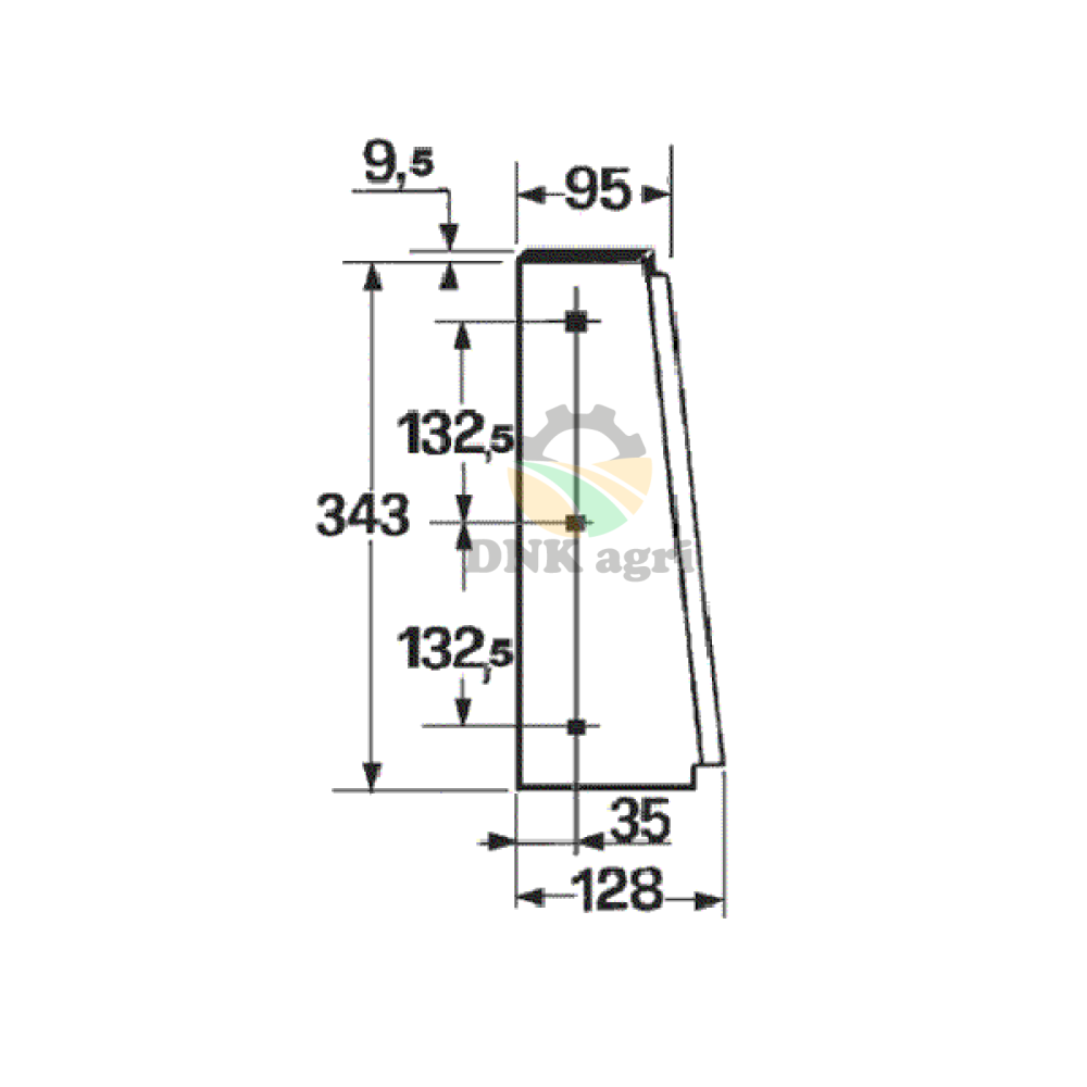 Ніж поршня 24.03.121 (мобільний) для прес-підбирача Gallignani