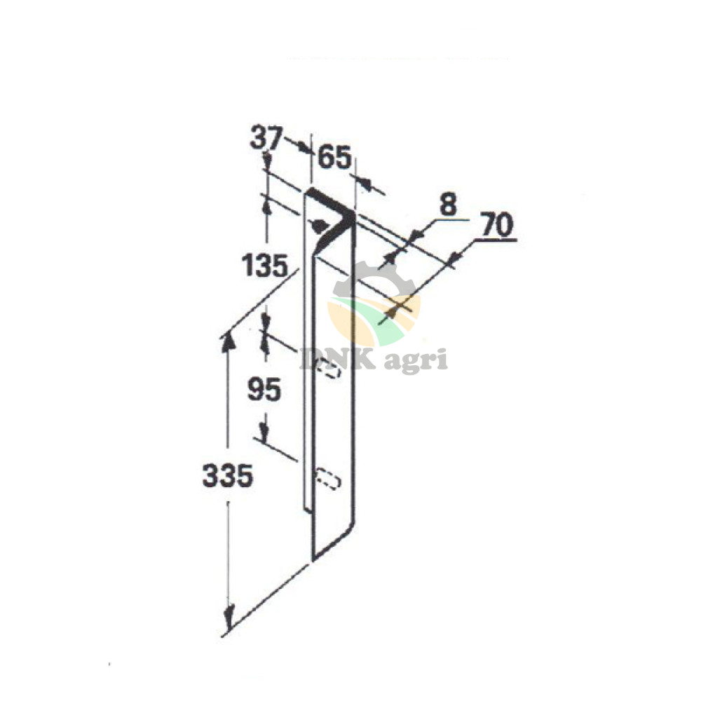 Ніж поршня 0982.25.05.00 для прес-підбирача Welger AP61