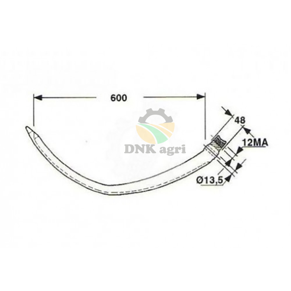 Голка 05.06.041 чавун для прес-підбирача Gallignani