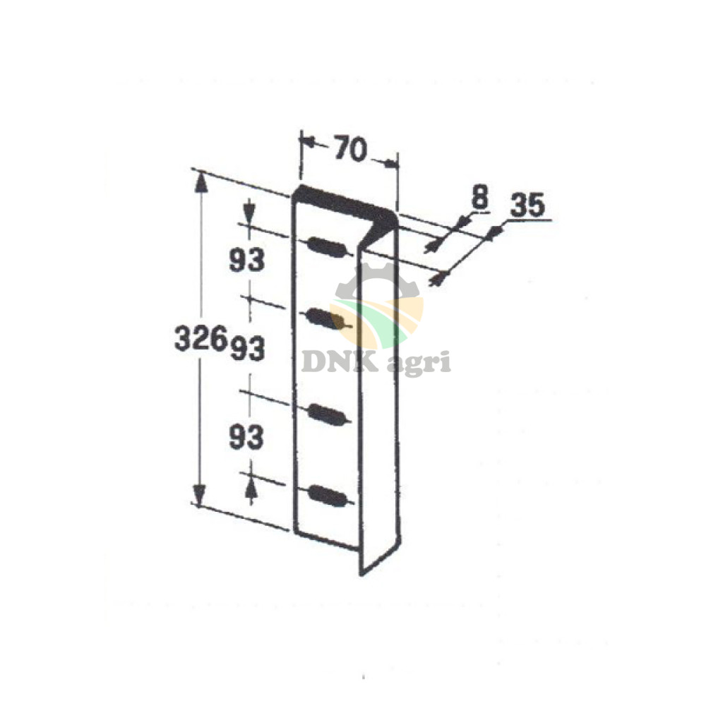 Ніж поршня 0982.25.04.00 для прес-підбирача Welger AP45
