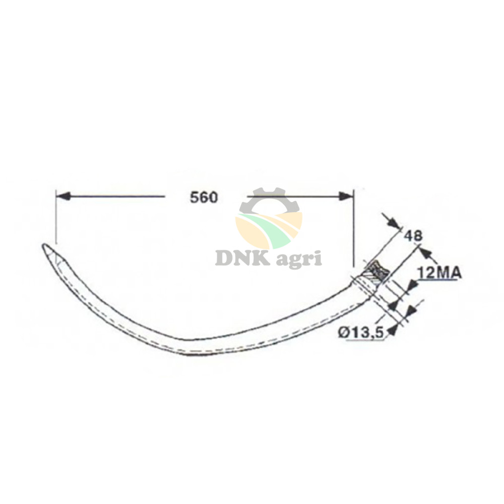 Голка 04.06.041 чавун для прес-підбирача Gallignani