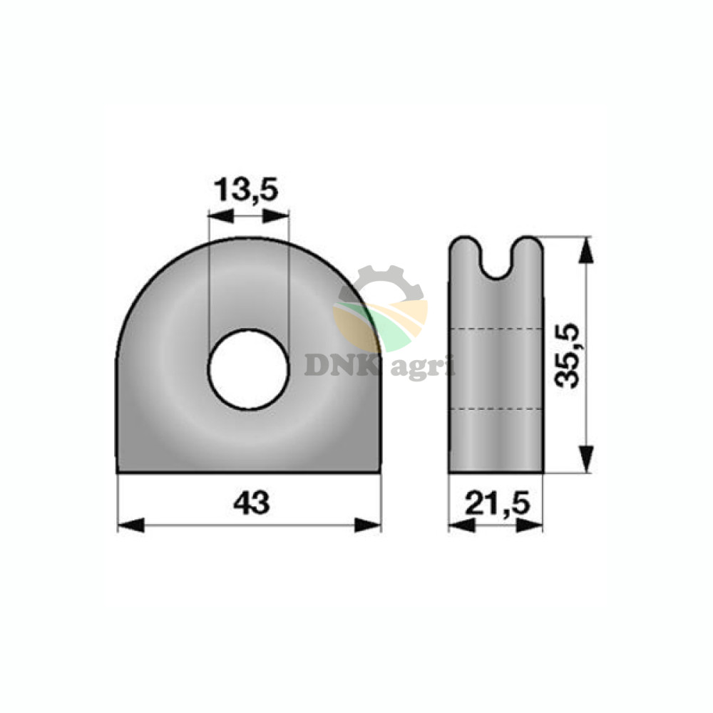 Втулка ниткоспрямовувач 062507781.2010.070.126.00 керамічна DEUTZ FAHR
