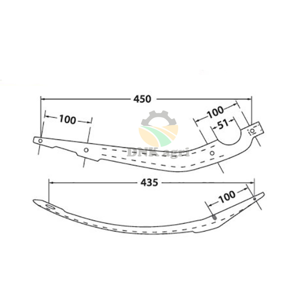 Голка 4330257971 4330257971 верхня (алюміній) для прес-підбирача Fortschritt