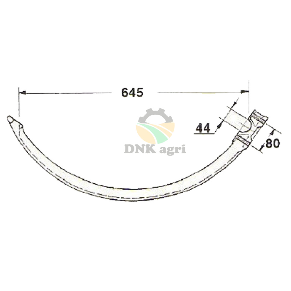 Голка 1.2023.070.002.02 металева для прес-підбирача DEUTZ FAHR